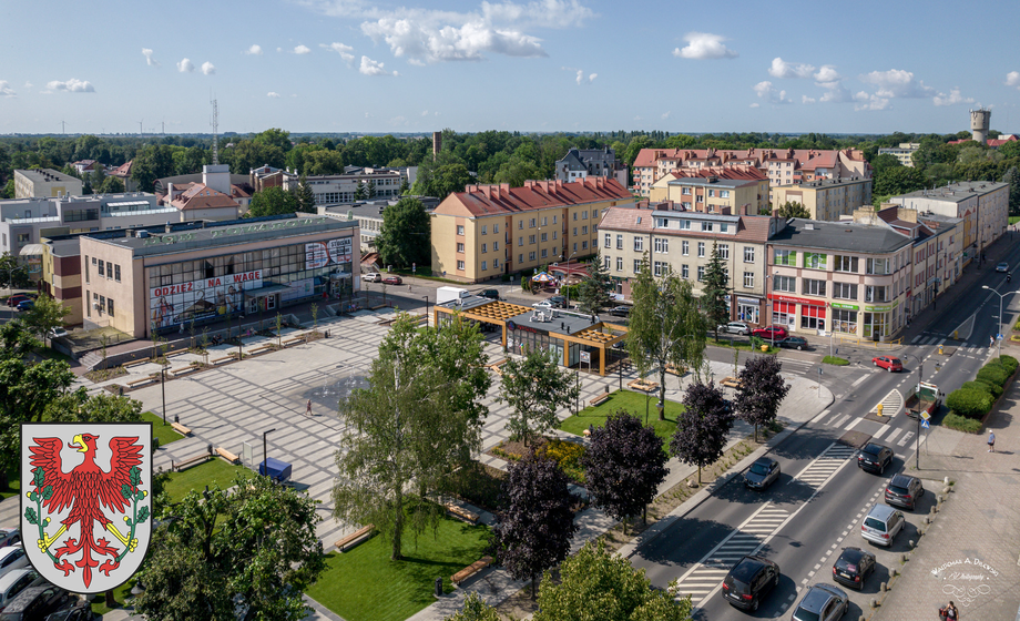 Panorama Choszczna z lotu ptaka