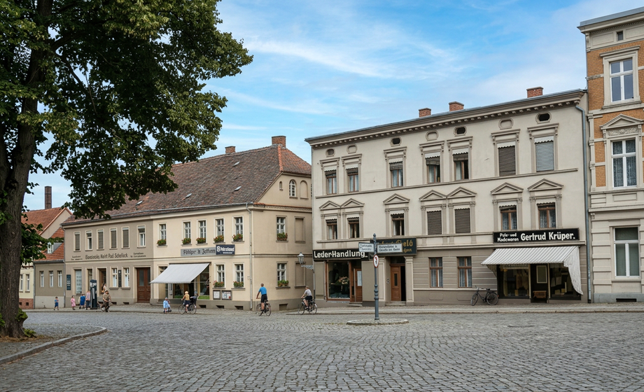 Historyczny rynek w Policach, dawnym Pölitz